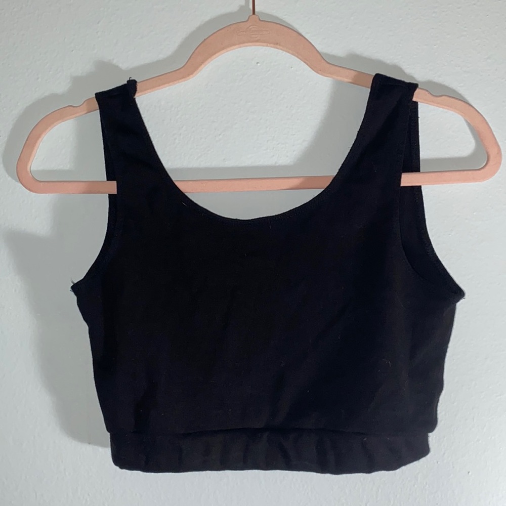 Black John Galt Crop Tank